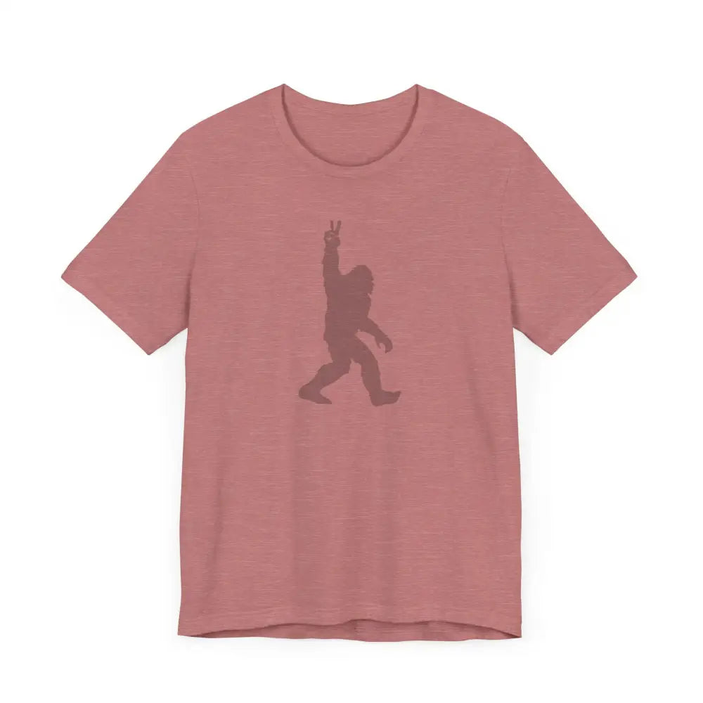 Pink Bigfoot Legendary Journey graphic tee with Trini Skies print