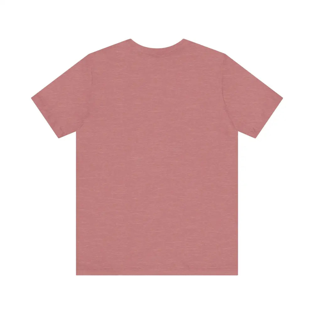 Plain dusty rose short-sleeved Bigfoot Legendary Journey graphic tee