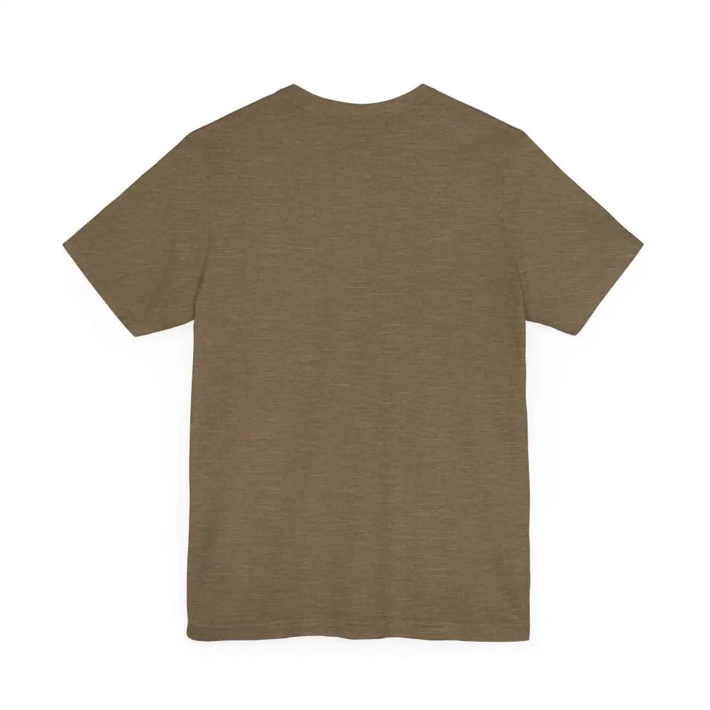 Plain olive green crew neck Bigfoot Legendary Journey tee