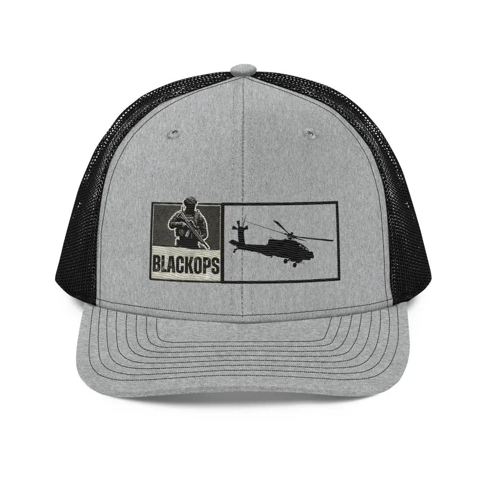 Black Ops Helo tactical embroidered corduroy hat with soldier patch