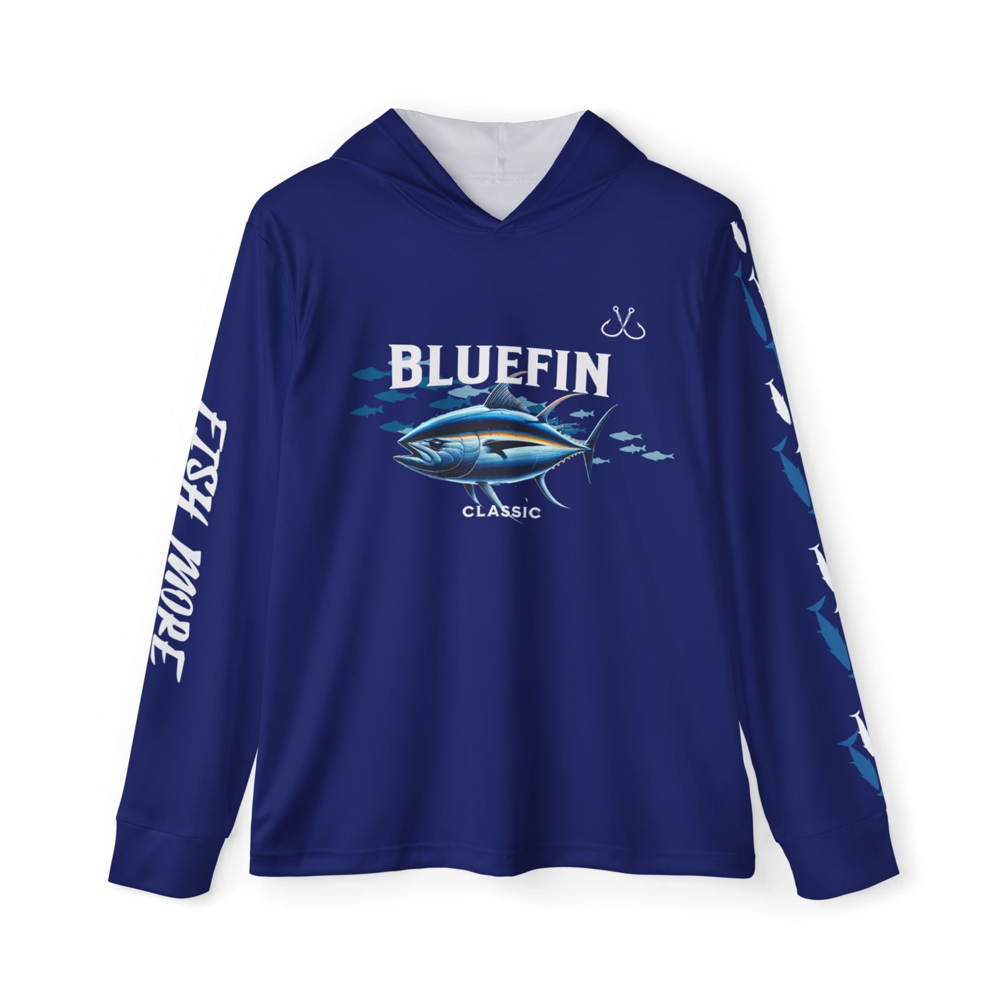 Bluefin Classic Performance Fishing Hoodie, 100% Polyester, Climate Control with UV Protection - Triniskies