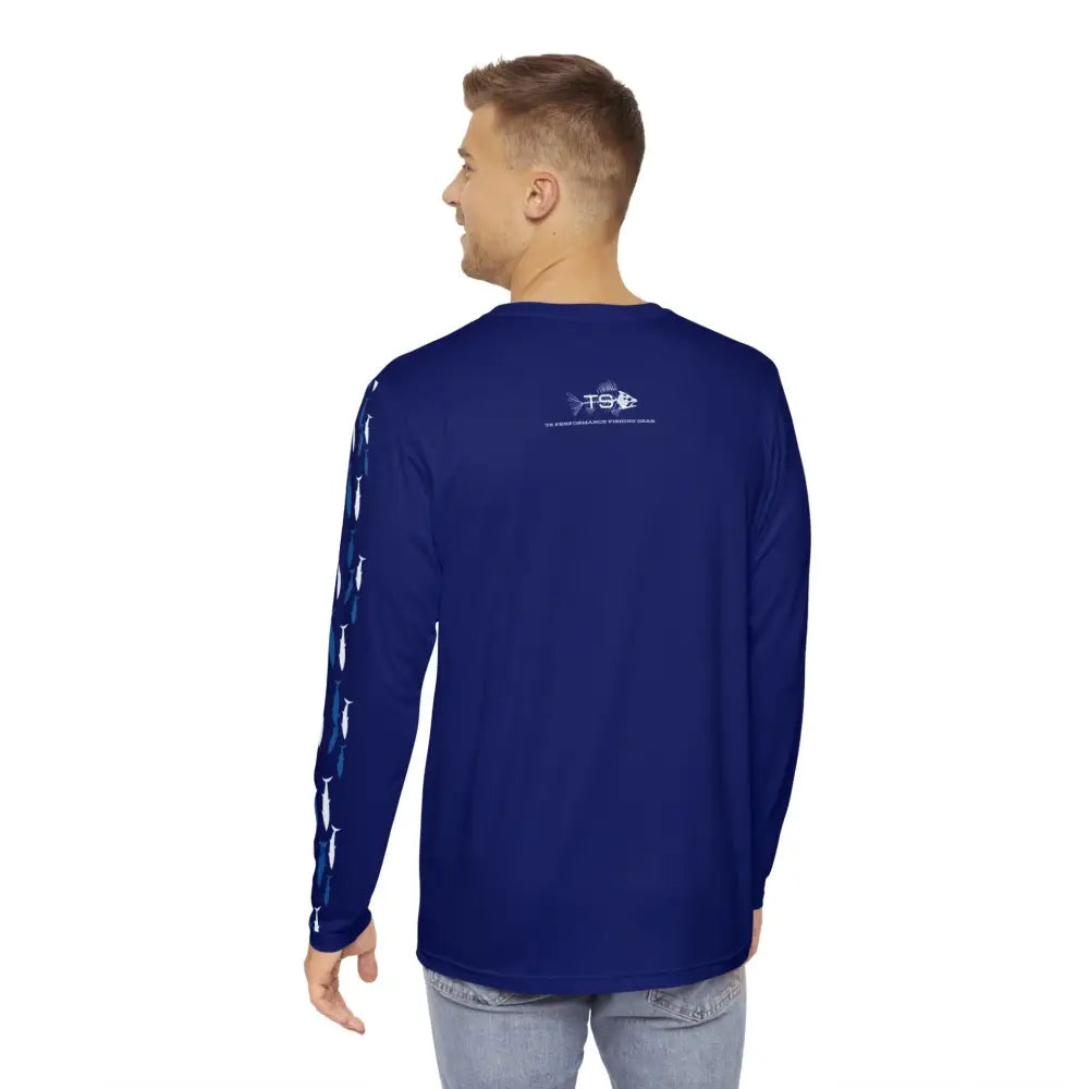 Navy Bluefin Classic long sleeve performance fishing shirt – saltwater tuna fishing apparel