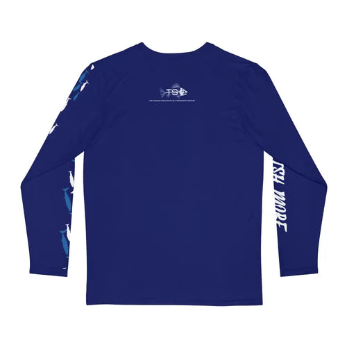Blue Bluefin Classic long sleeve performance fishing shirt – UPF moisture-wicking angler shirt