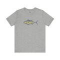 Gray T-Shirt with Bluefin Tuna Graphic for Ocean Lovers Alike