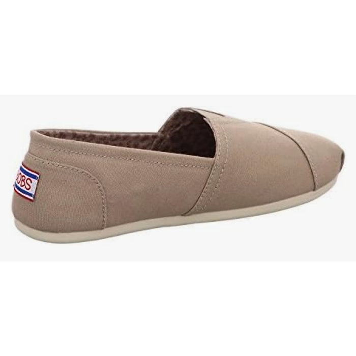 BOBS By Skechers 11 / Taupe / Canvas "BOBS by Skechers Women's Flats Comfort Shoes, Taupe, Size 11"