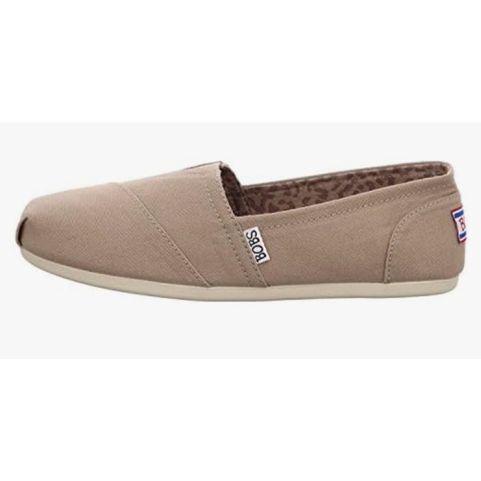 BOBS By Skechers 11 / Taupe / Canvas "BOBS by Skechers Women's Flats Comfort Shoes, Taupe, Size 11"