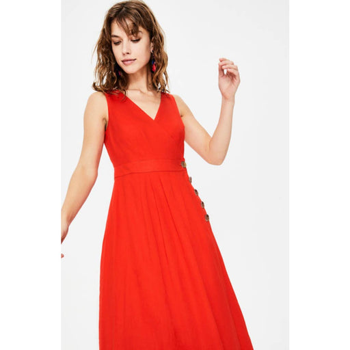 Boden Arwen Midi Dress - Red Pop | Boden US WD40 sz 10