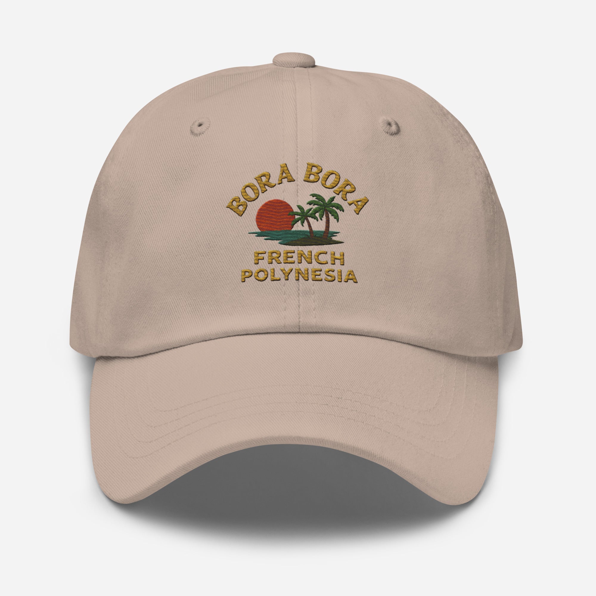 Bora Bora French Polynesia Embroidered Dad Hat – Island Souvenir Style | Trini Skies Supply Co. - Triniskies