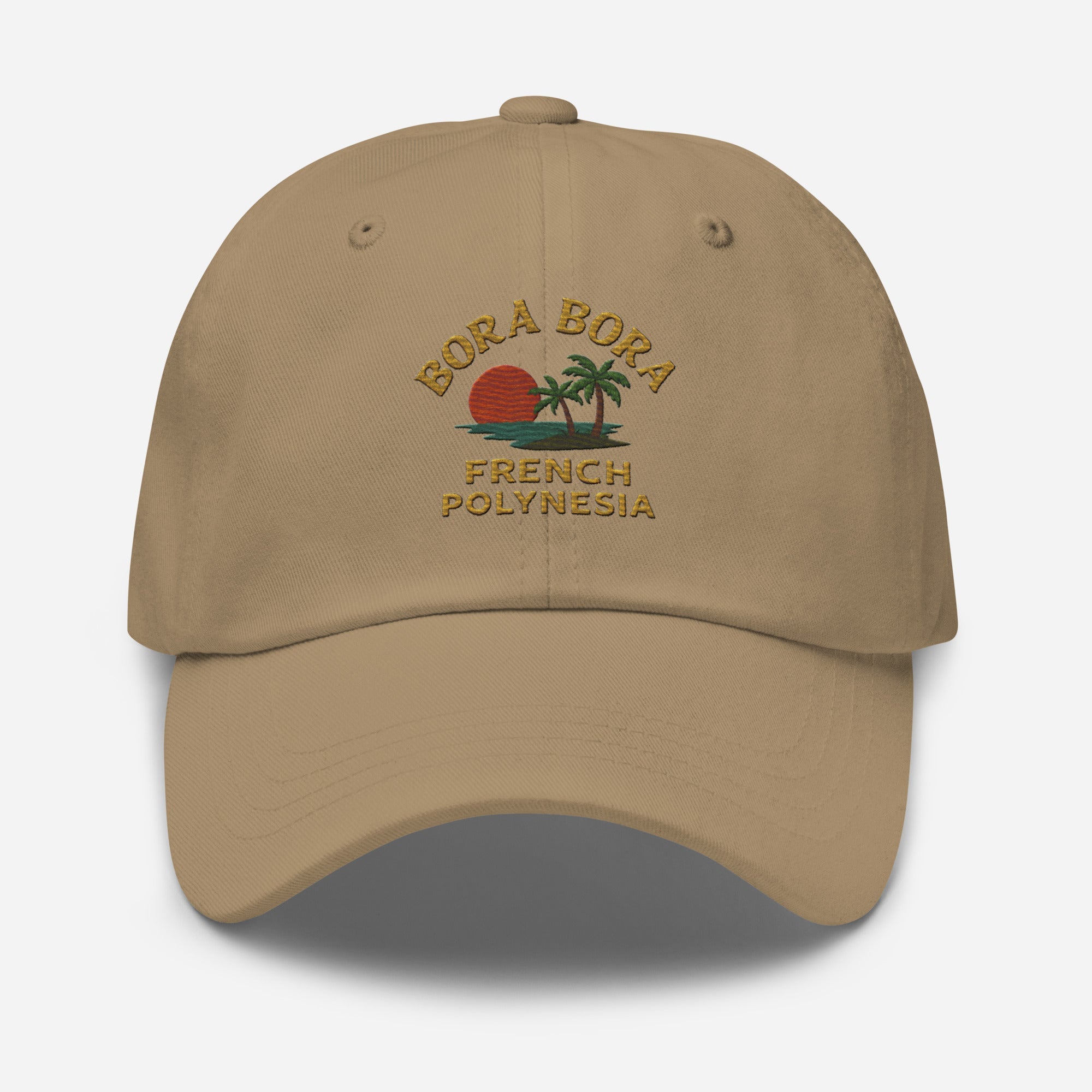 Bora Bora French Polynesia Embroidered Dad Hat – Island Souvenir Style | Trini Skies Supply Co. - Triniskies