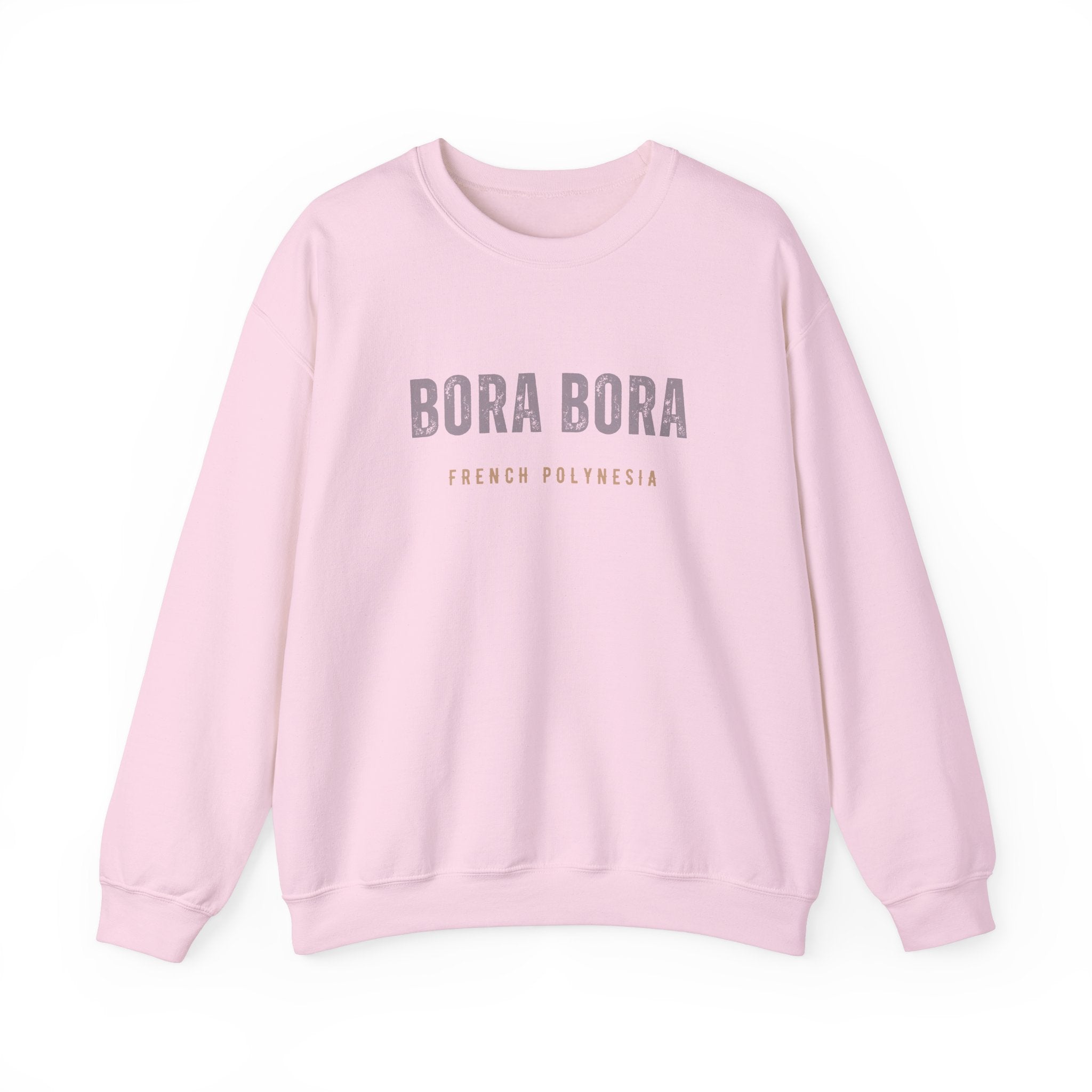 Bora Bora Unisex Heavy Blend Crewneck Sweatshirt Cozy and Durable Comfort Vacation Travel Destination Shirt Great Gift - Triniskies