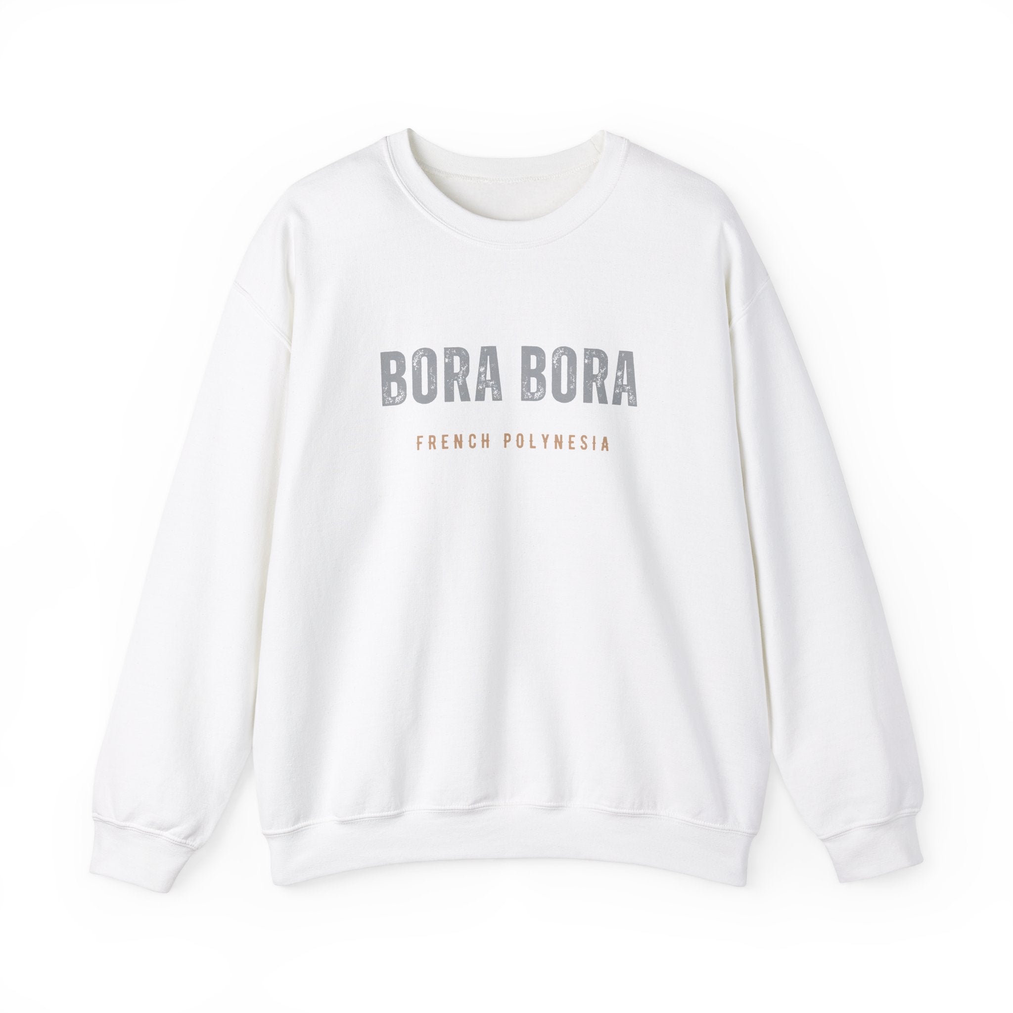 Bora Bora Unisex Heavy Blend Crewneck Sweatshirt Cozy and Durable Comfort Vacation Travel Destination Shirt Great Gift - Triniskies