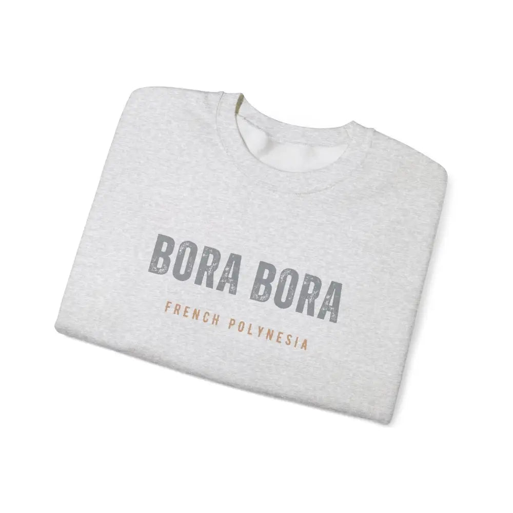 Light grey marled Bora Bora unisex crewneck sweatshirt