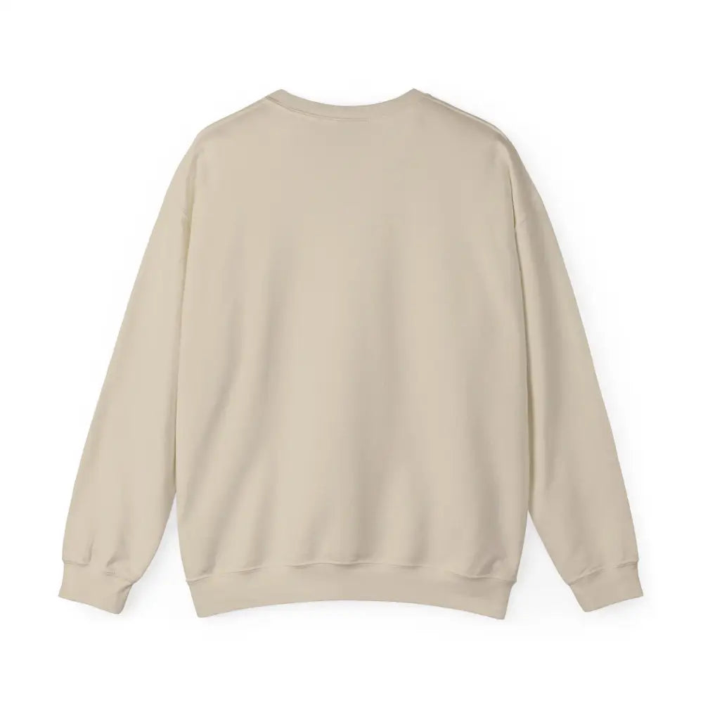 Bora Bora unisex crewneck sweatshirt in plain beige with ribbed cuffs