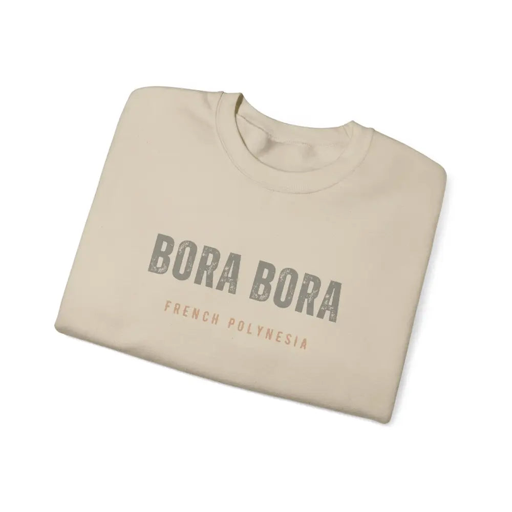Bora Bora unisex crewneck sweatshirt in light-colored t-shirt style