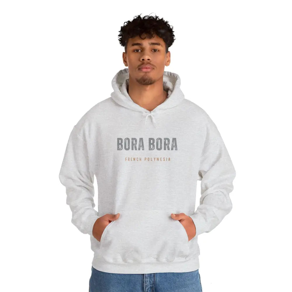 Bora Bora unisex graphic hoodie with French Polynesia text
