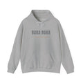 Bora Bora unisex light grey hooded sweatshirt with pouch pocket