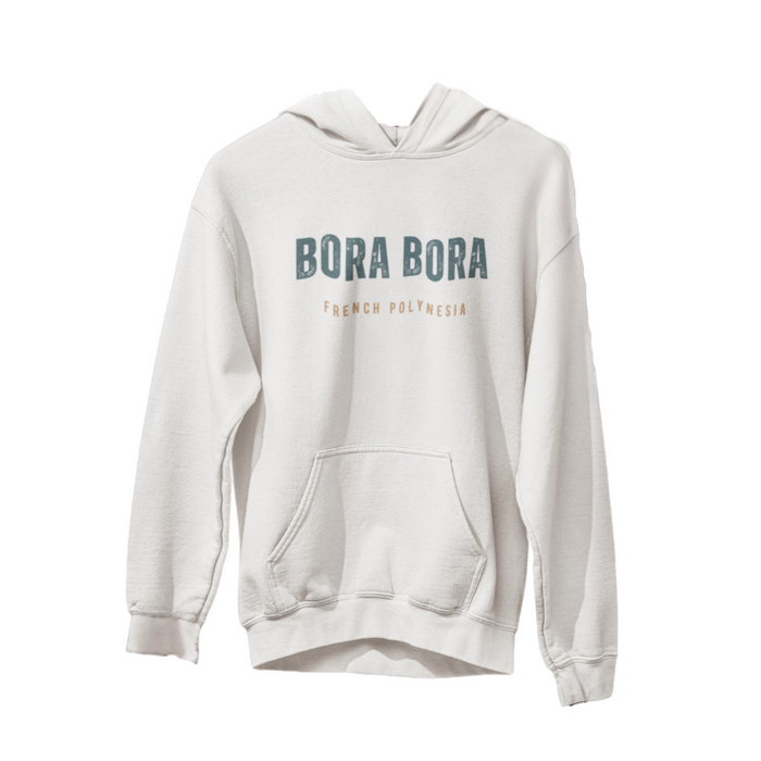 Bora Bora Unisex Heavy Blend Hooded Sweatshirt Cozy, Stylish, and Durable Vacation Destination Travel Shirt Great Gift