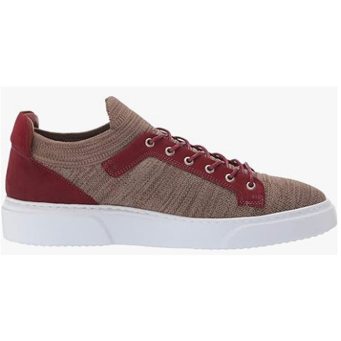 Brothers United 11 / Khaki Lux Knit/Bordo Nubuck / Leather/Mesh Brothers United Men's Leather Fashion Sneaker, Khaki Lux Knit/Bordo Nubuck, SZ11