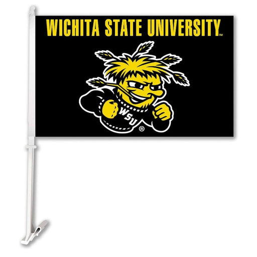 BSI Products Black-Yellow "NCAA Wichita State Shockers Car Flag by BSI Products Inc."