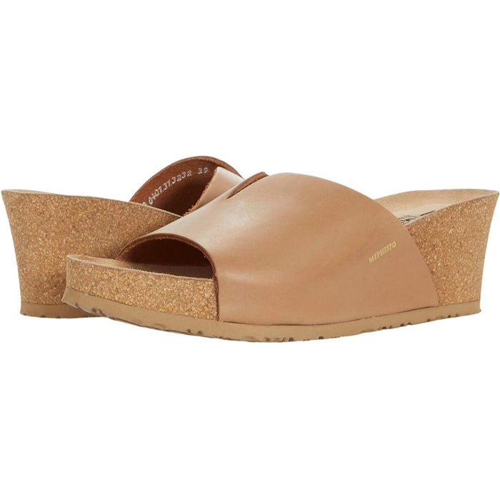 Mephisto Women's Lisane Sandal, Camel, Size 7 / 38