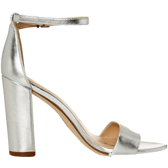Sam Edelman Yaro Silver Sandal, Women's, Size 10 High Heels MSRP$100