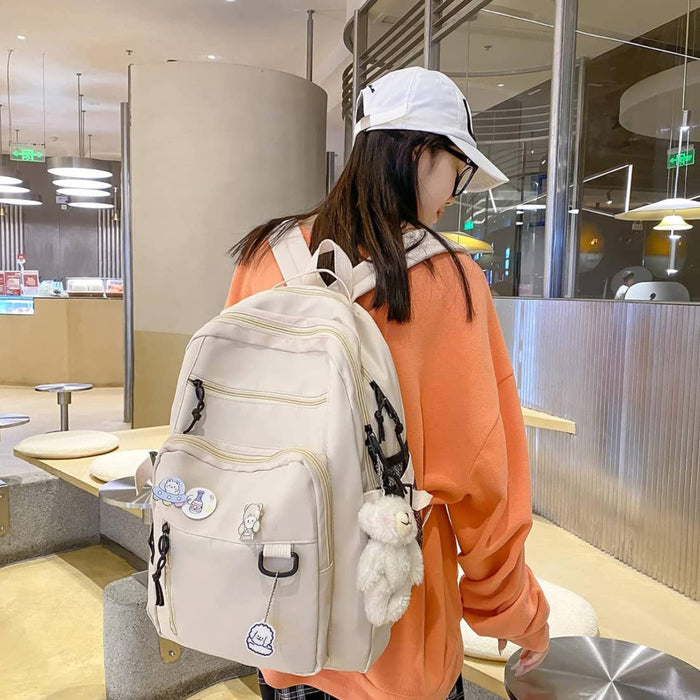 Gaxos Cute Aesthetic Backpack for School Student Travel Sporting gear
