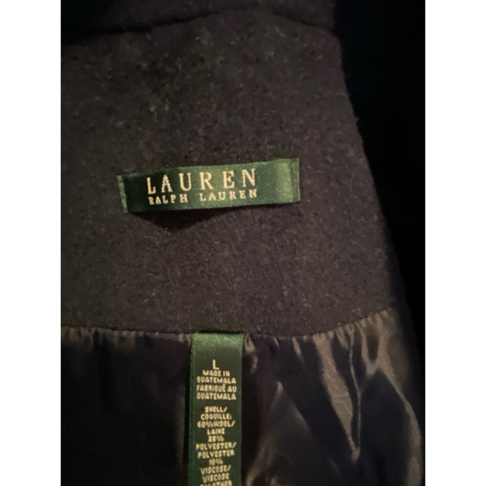Ralph Lauren Vintage Inspired Wool Blend Coat * Size L Classic Overcoat  WC22