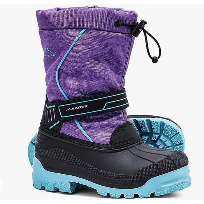 ALEADER Kids Insulated Snow Boots - Waterproof Girls Size 5