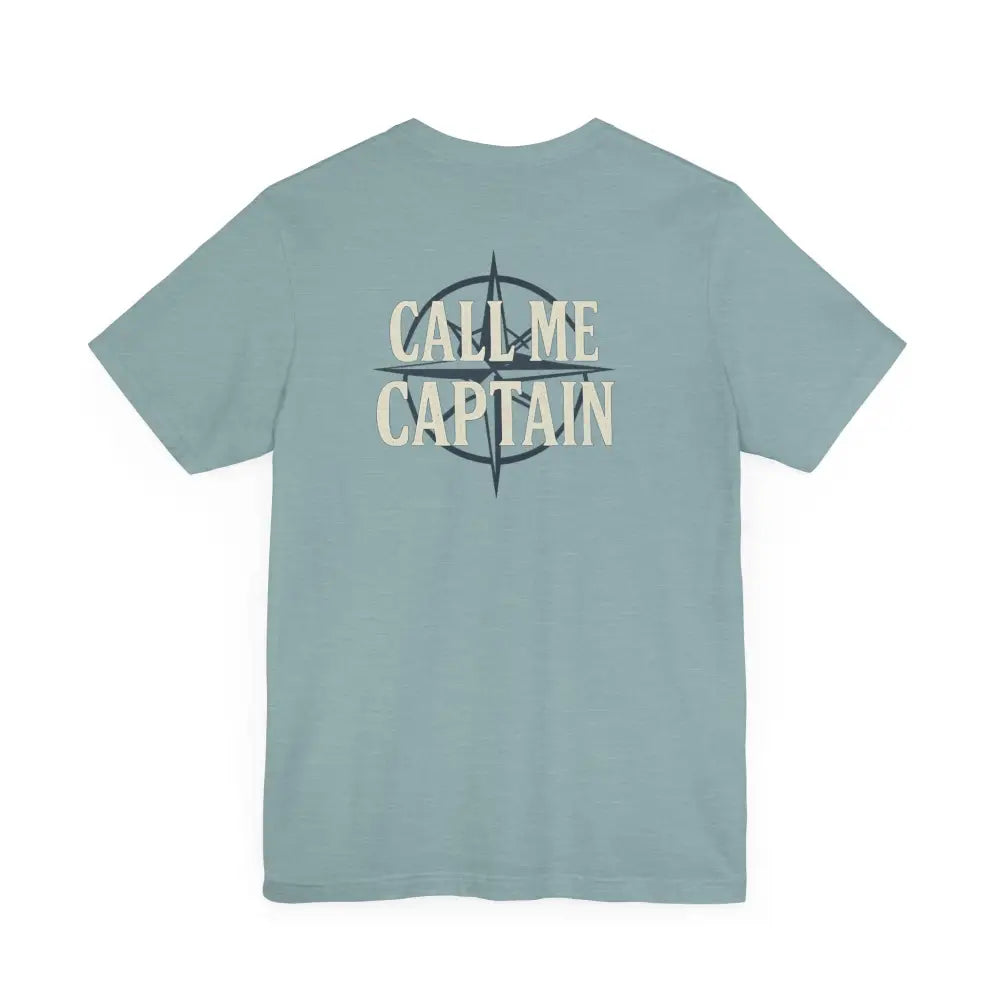 Trini Skies Supply Nautical Compass Tee in light blue