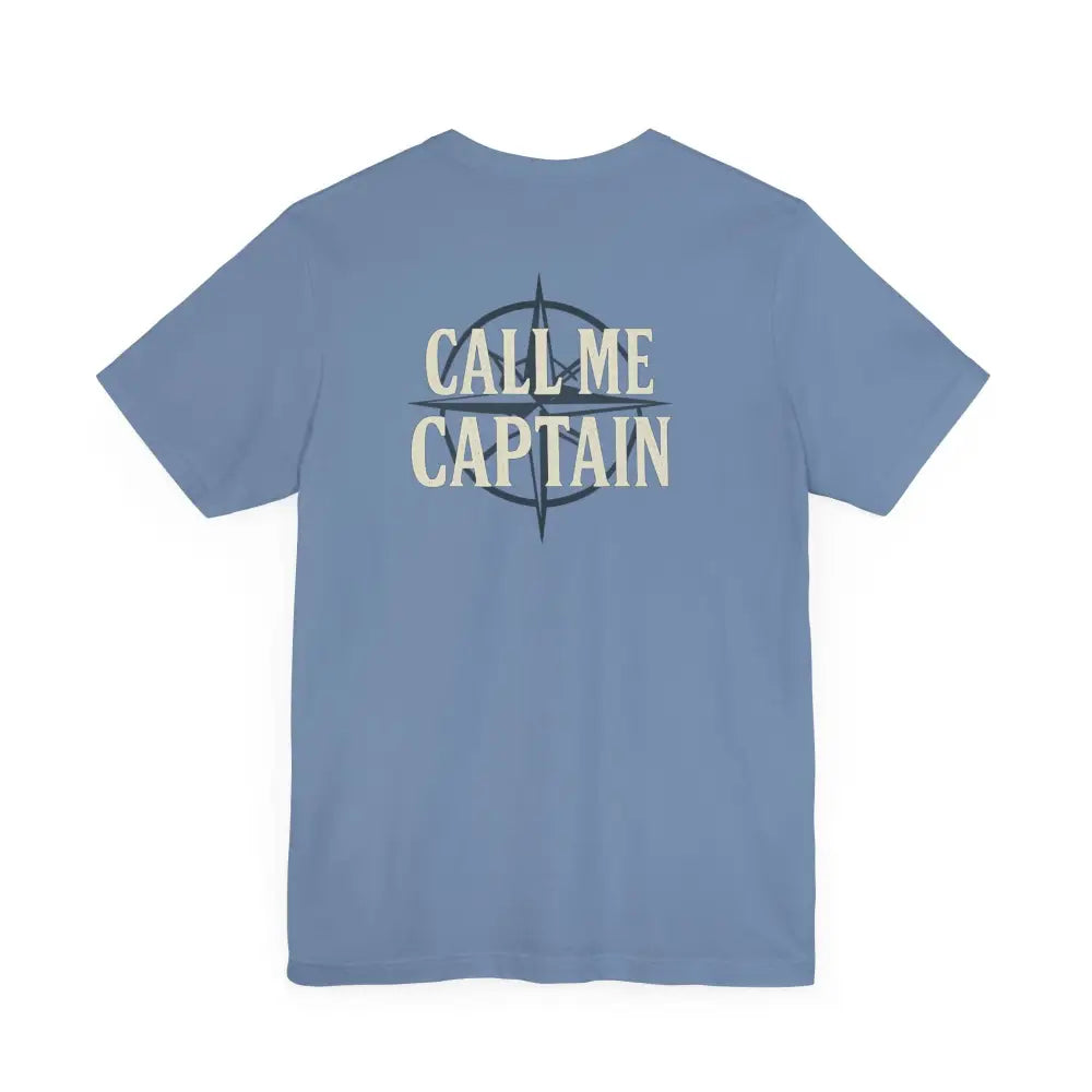 Light blue nautical compass tee from Trini Skies Supply