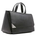 Calvin Klein Calvin Klein Basalt Flap Top Handle Satchel, PU Leather, MSRP $188 Handbag