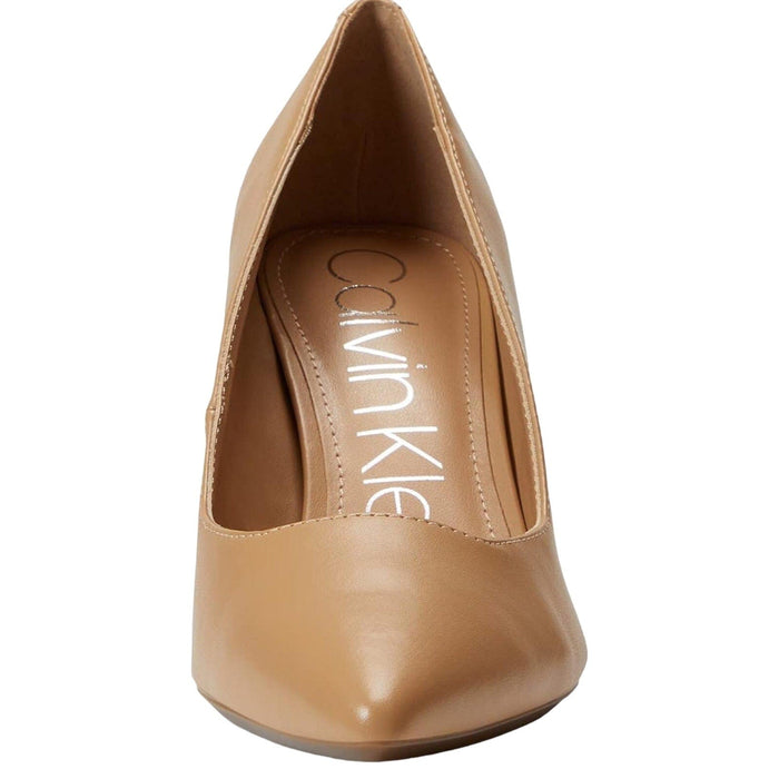 Calvin Klein Shoes 7M / Beige Calvin Klein Women's Beige Pointed Toe Pumps Size 7M Mid Heel Elegant