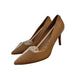 Calvin Klein Shoes 7M / Beige Calvin Klein Women's Beige Pointed Toe Pumps Size 7M Mid Heel Elegant