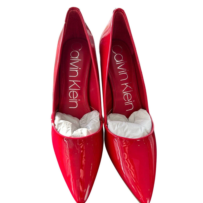 Calvin Klein Shoes Calvin Klein Women's Red Patent Leather Stiletto Pumps Size 9