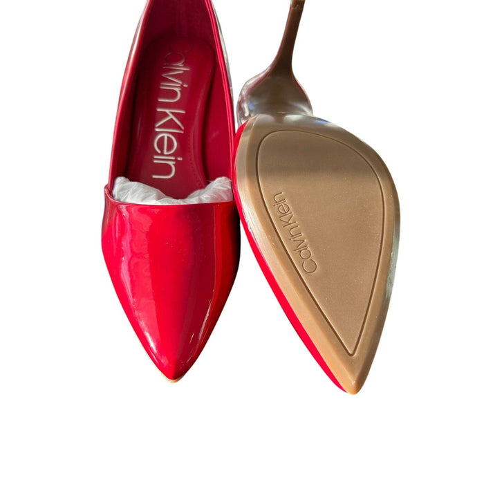 Calvin Klein Shoes Calvin Klein Women's Red Patent Leather Stiletto Pumps Size 9