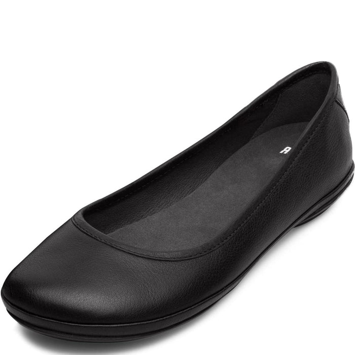 Camper 8 / Black Camper Women's Right Nina K200387 Ballet Flat Sz 8 - Comfortable, Leather Shoes