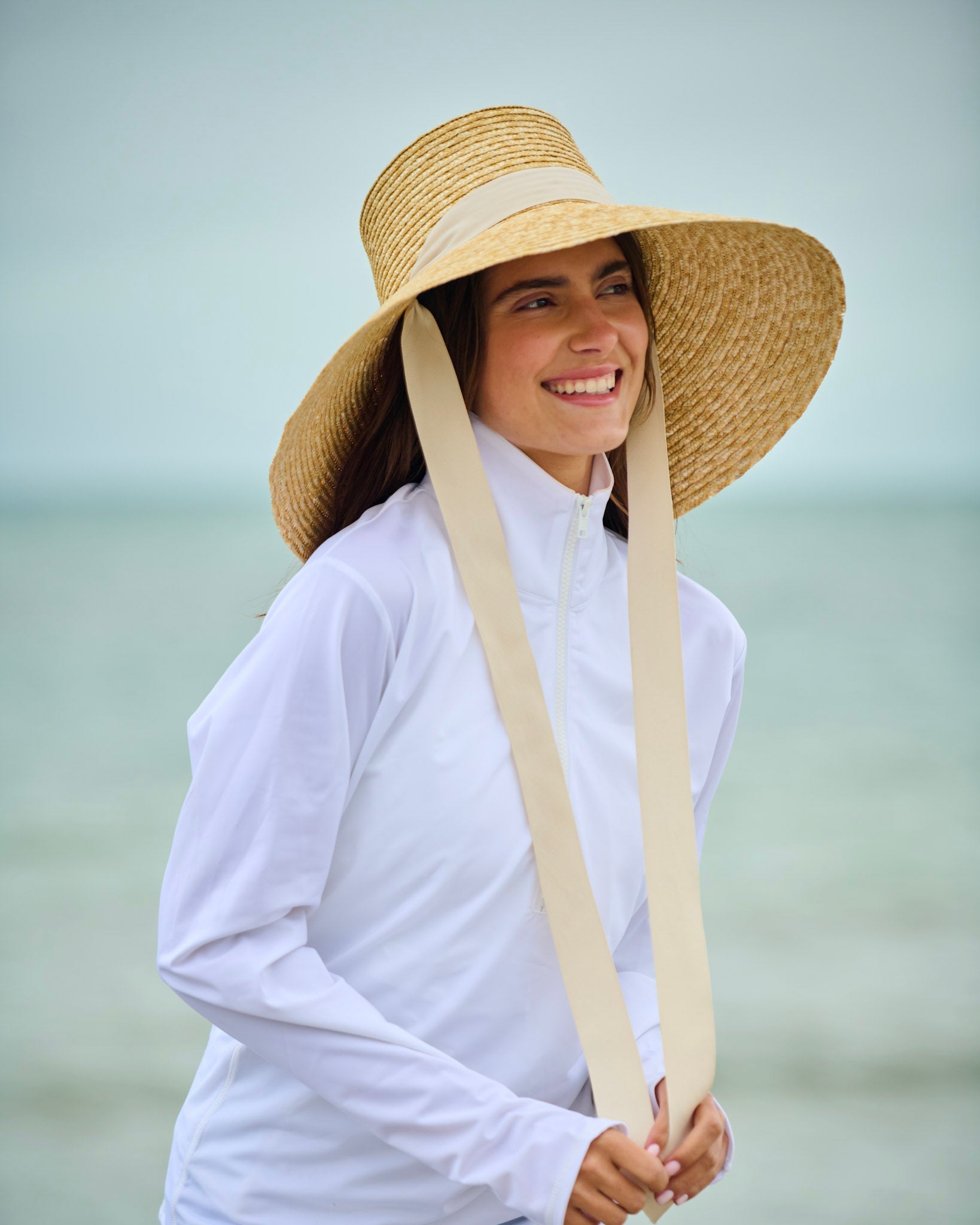 Capri Wide - Brim Sunhat – UPF Protection, Adjustable Fit, Resort Style - Triniskies