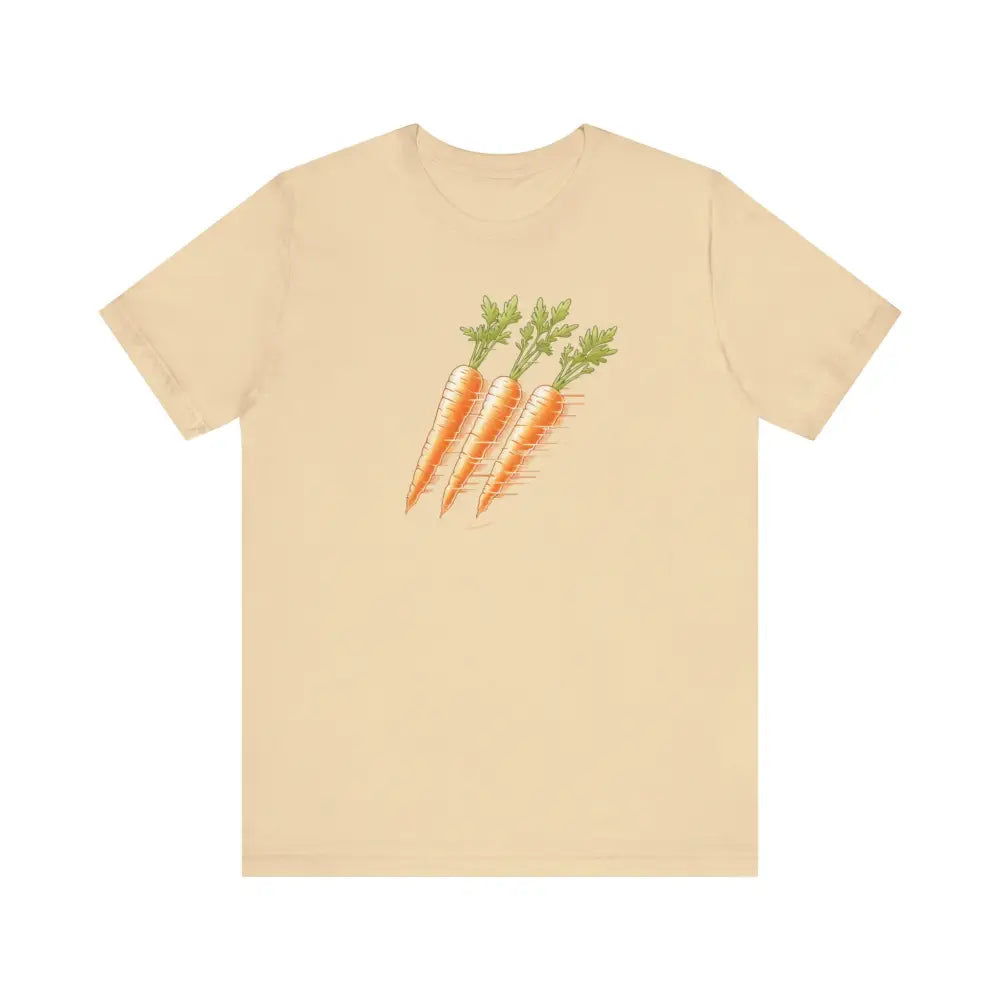 Light yellow Garden Fresh Graphic short-sleeve tee with carrot print