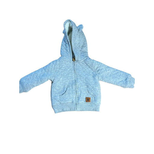 Carters 12 m / Gray Stay Cozy in Style Carter's Baby Fleece * Lined Quilted Zip Up Hoodie 12M k203