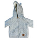 Carters 12 m / Gray Stay Cozy in Style Carter's Baby Fleece * Lined Quilted Zip Up Hoodie 12M k203