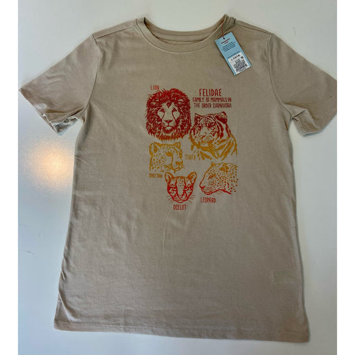 Cat & Jack Large(12/14) / Tan Toddler Boys Short Sleeve Graphic T-Shirt - Cat & Jack, SZ L (12/14). K 63 *