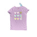 Cat & Jack XL(14/16) / Pale Purple Cat & Jack Pale Purple Hearts Short Sleeve T-Shirt - XL (14/16). K61 *