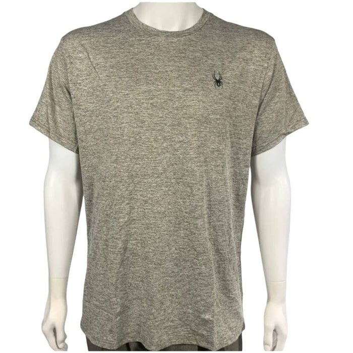 Spyder Active Gray Performance short sleeve T-Shirt Size SZ  Medium * men970