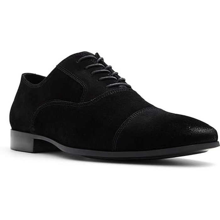 ALDO Men's Albeck Leather Oxford Shoes - Classic Lace-Up, Size 7, Black