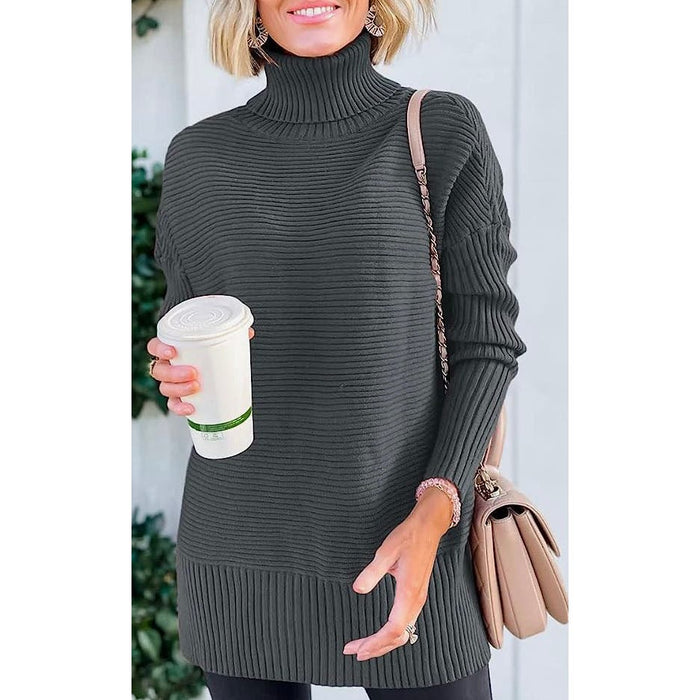 LILLUSORY Turtleneck Oversized Tunic Sweater - Size Small * wom315