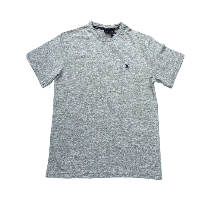 Spyder Active Gray Performance short sleeve T-Shirt Size SZ  Medium * men970