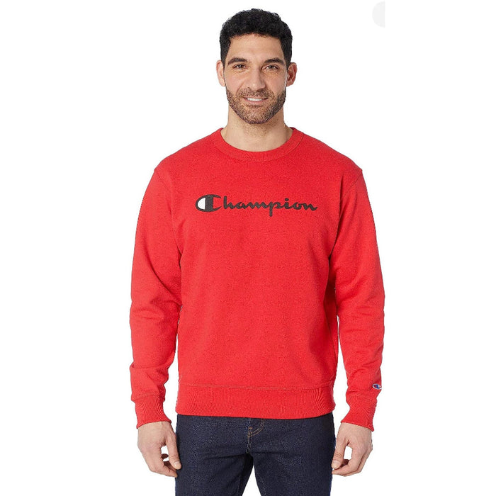 Champion 2XL / Red Champion Men's Red Crewneck Sweatshirt, Size 2XL MS528