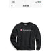 Champion Medium / Black "Champion Powerblend Crew Sweatshirt, Black, Men's Size M MS535"