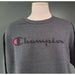 Champion Medium / Gray "Champion Powerblend Fleece Crew Neck Sweater - Graphite - Men's 164"