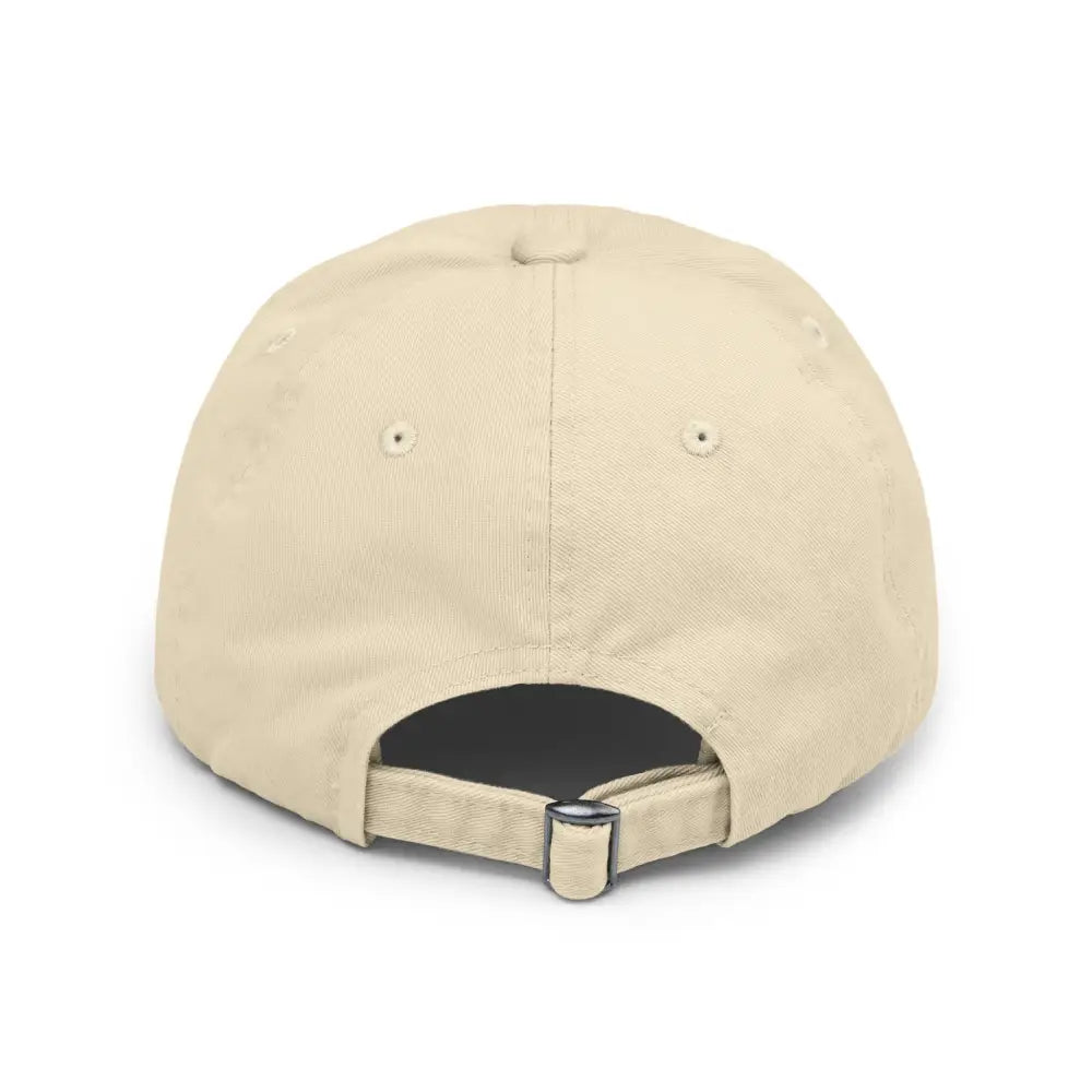 Chase Rainbows Distressed Embroidered Beige Cotton Twill Baseball Cap